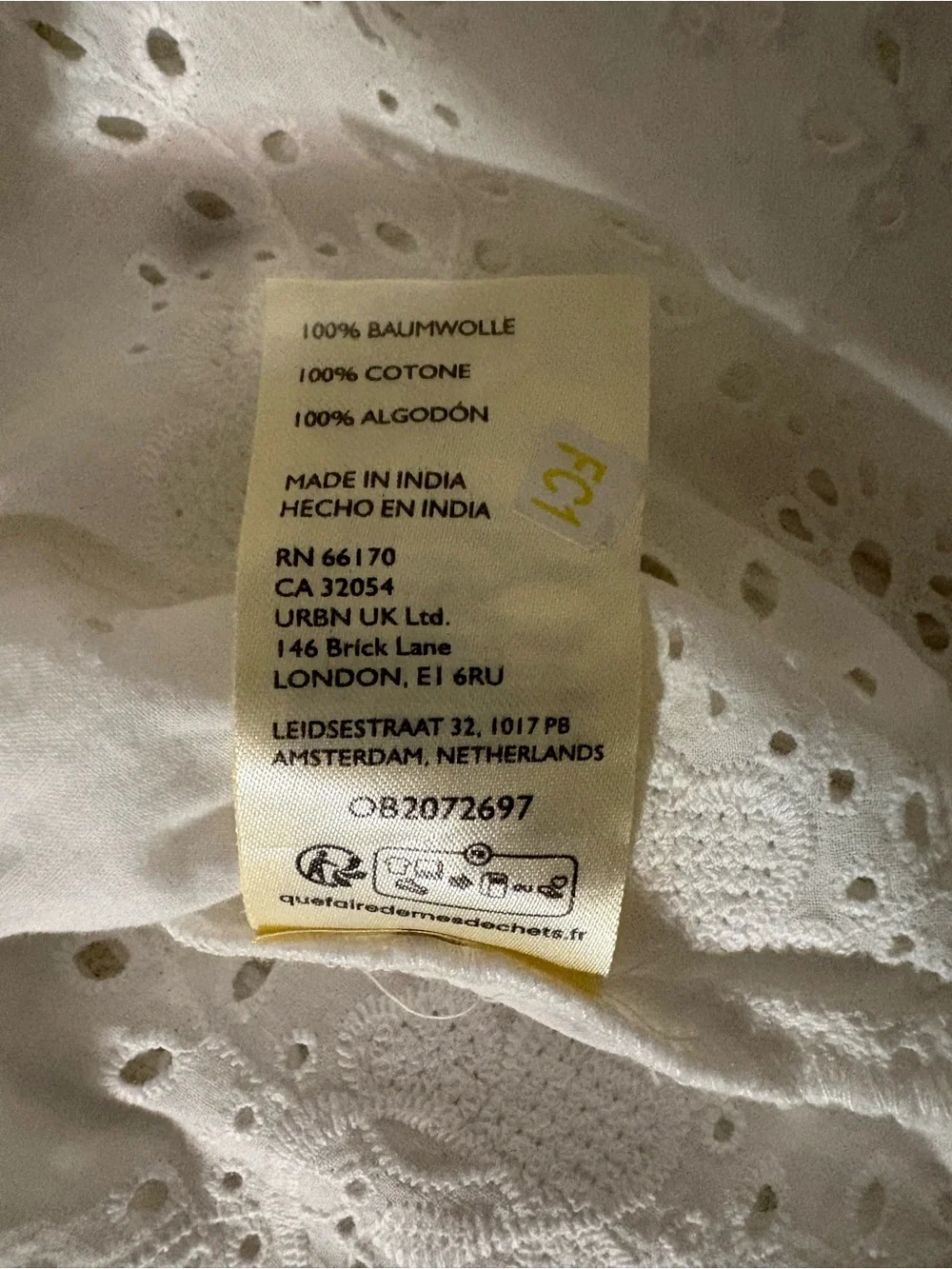 Anthropologie breathable white